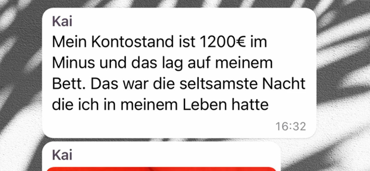 Er hatte die Nacht seines Lebens