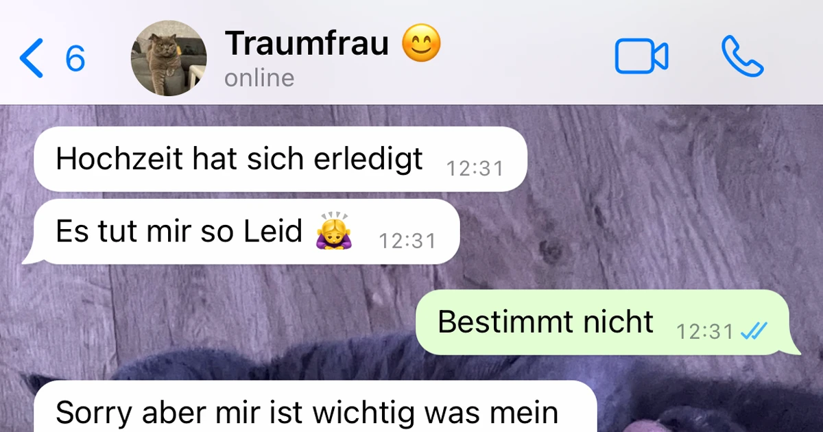 Diese Hochzeit wird wohl niemals stattfinden