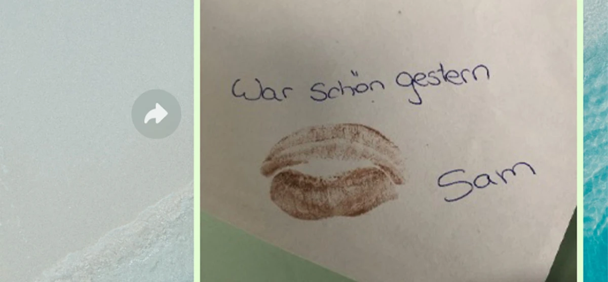 Da wurde wohl was in der Jacke vergessen