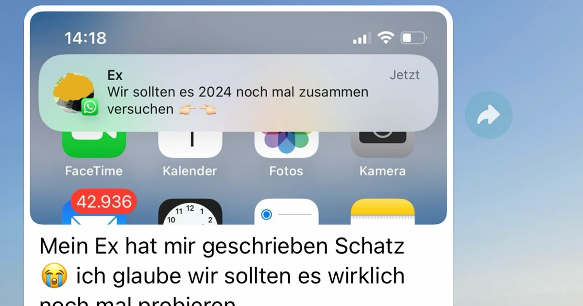 Sie will plötzlich zurück zu ihm