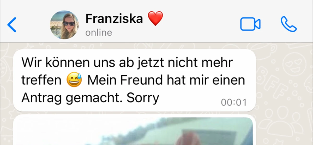 Plötzlich will sie heiraten