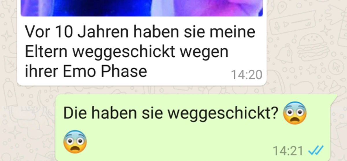 Ihre Eltern haben sie einfach weggeschickt