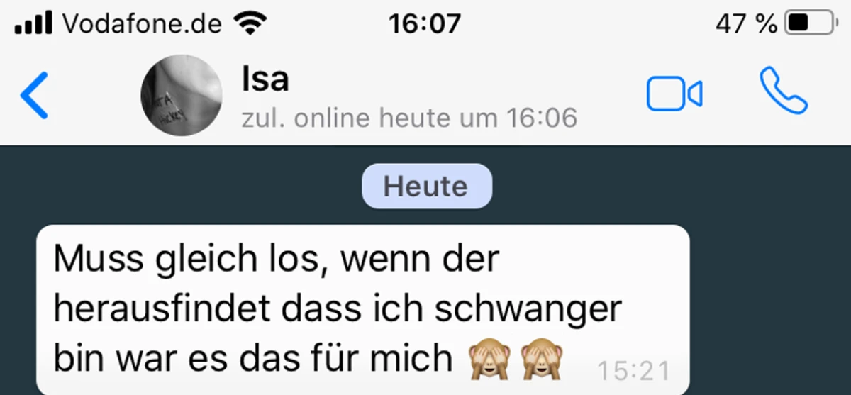 Schwanger sollte man besser auf sich achten