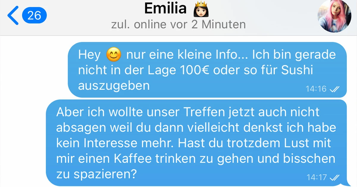 Er wollte nur mit ihr spazieren gehen