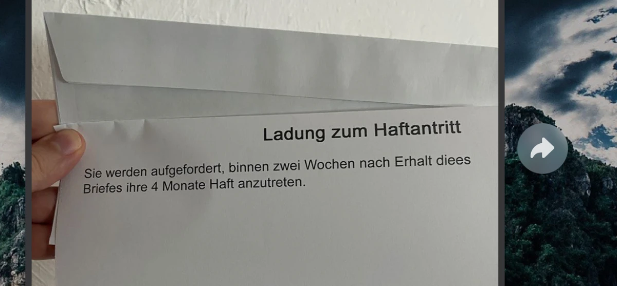 Er muss einfach in den Knast