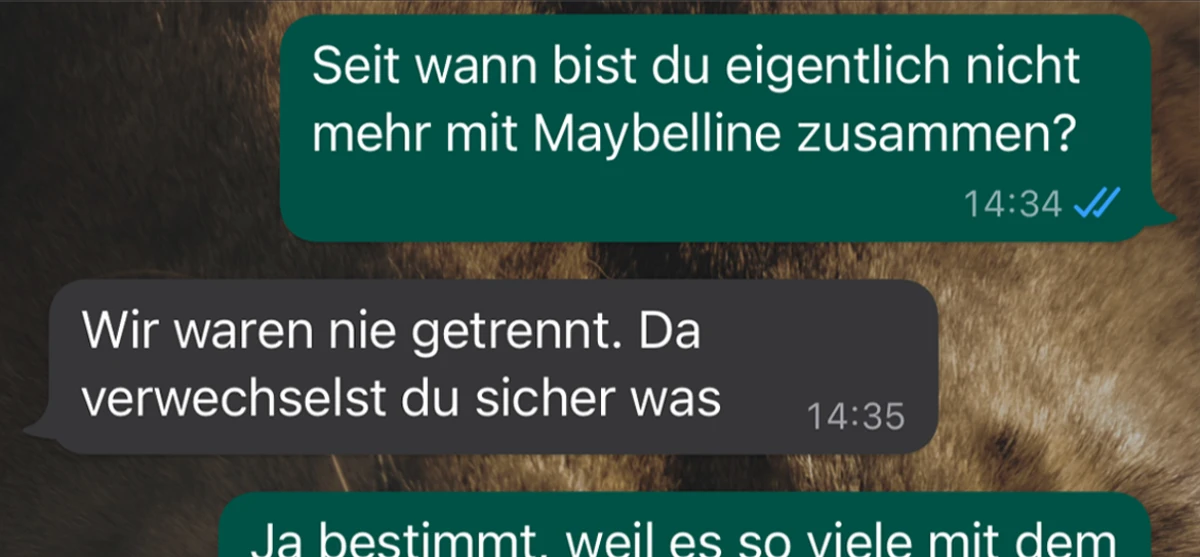 Sie sind wohl doch nicht zusammen
