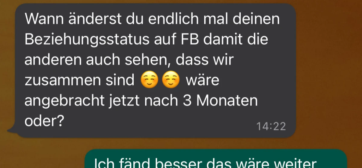 Sie will ihn einfach nicht ändern