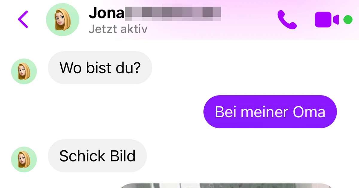 Das ist sicher nicht seine Oma