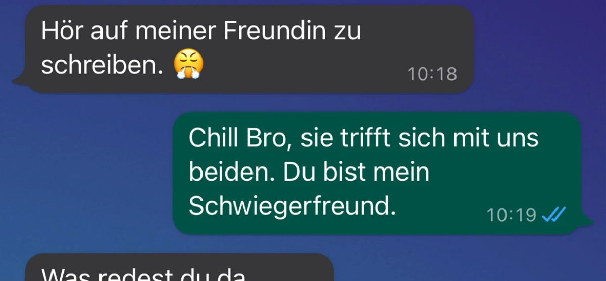 Sie sind Schwiegerfreunde