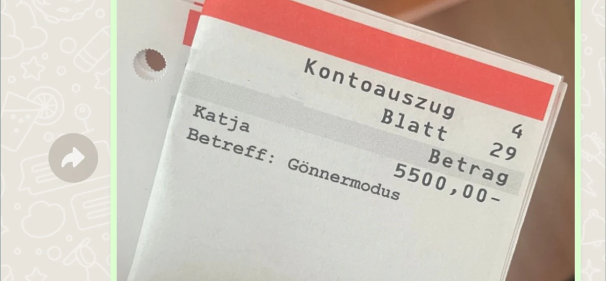 Sie hat sich einfach mal gegönnt