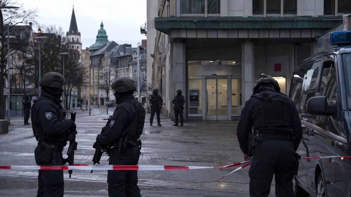 Bewaffneter Mann verschanzt sich in Sparkasse – SEK beendet Großeinsatz