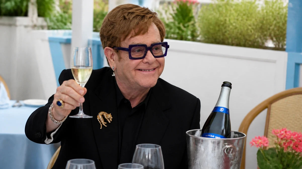 36 Jahre trocken: Elton John stößt mit eigenem alkoholfreiem Schaumwein an