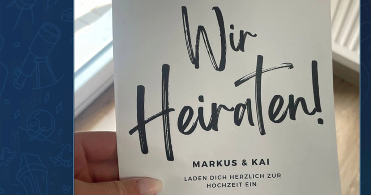 Wenn plötzlich so eine Einladung bei dir ankommt