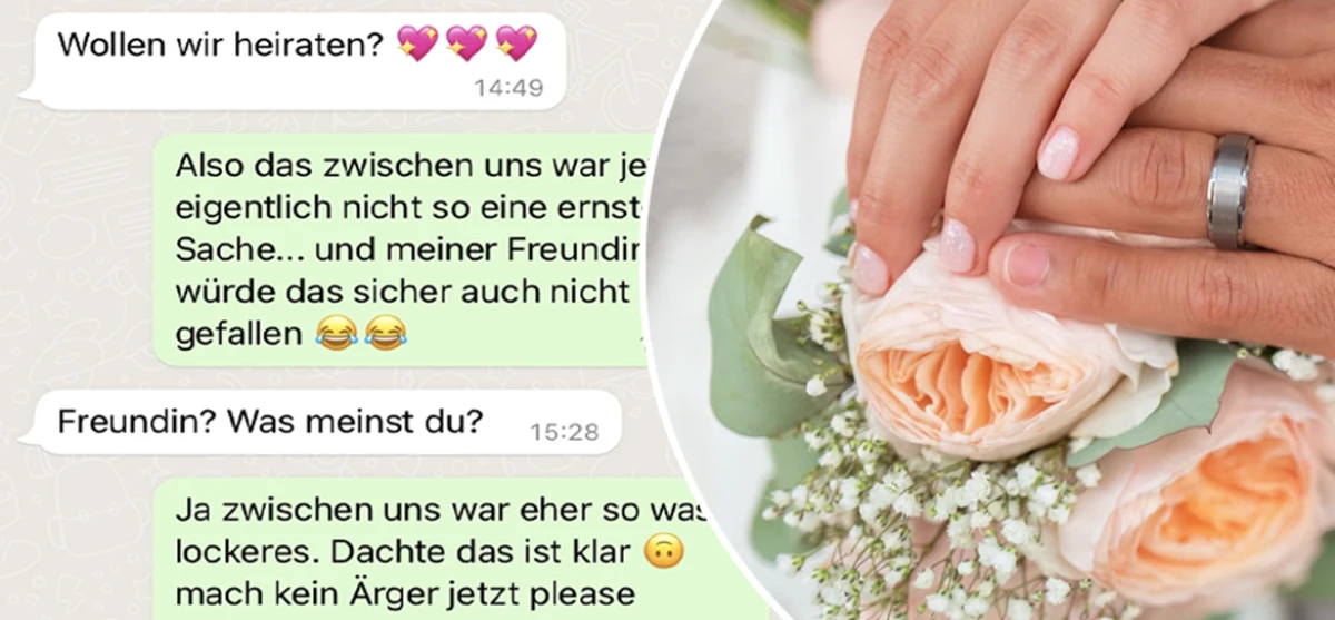 Wenn man gefragt wird, ob man heiraten will aber eine Freundin hat