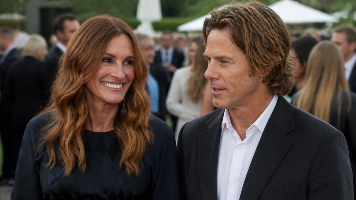 24 Jahre Ehe, drei Kinder: Julia Roberts zeigt ihre Familie bei Emmas Hochzeit