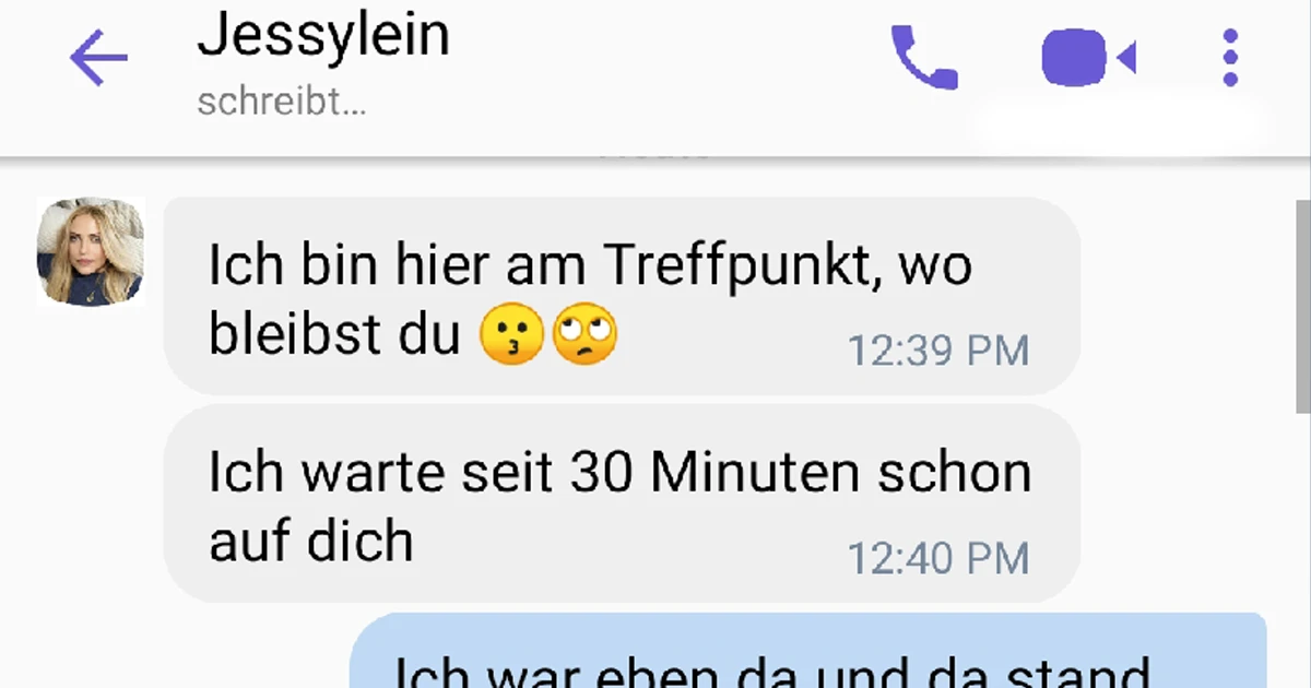 Wenn du jemand ganz anderen erwartest