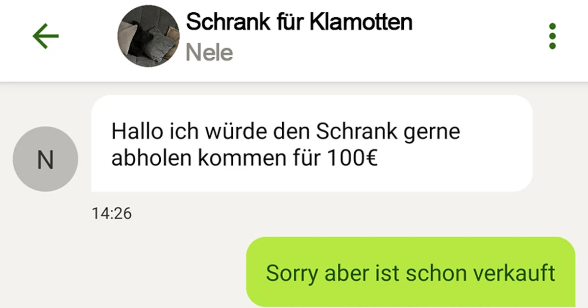 Er wollte den mit seinem Lastenrad holen