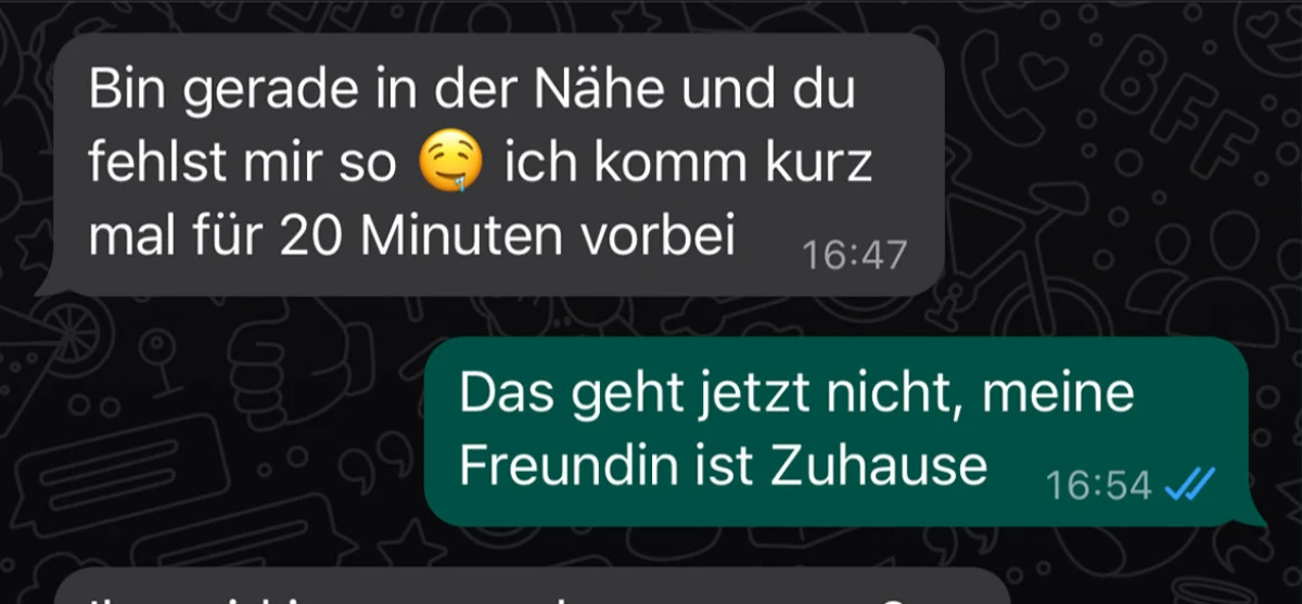Sie schreibt ihr einfach die Wahrheit