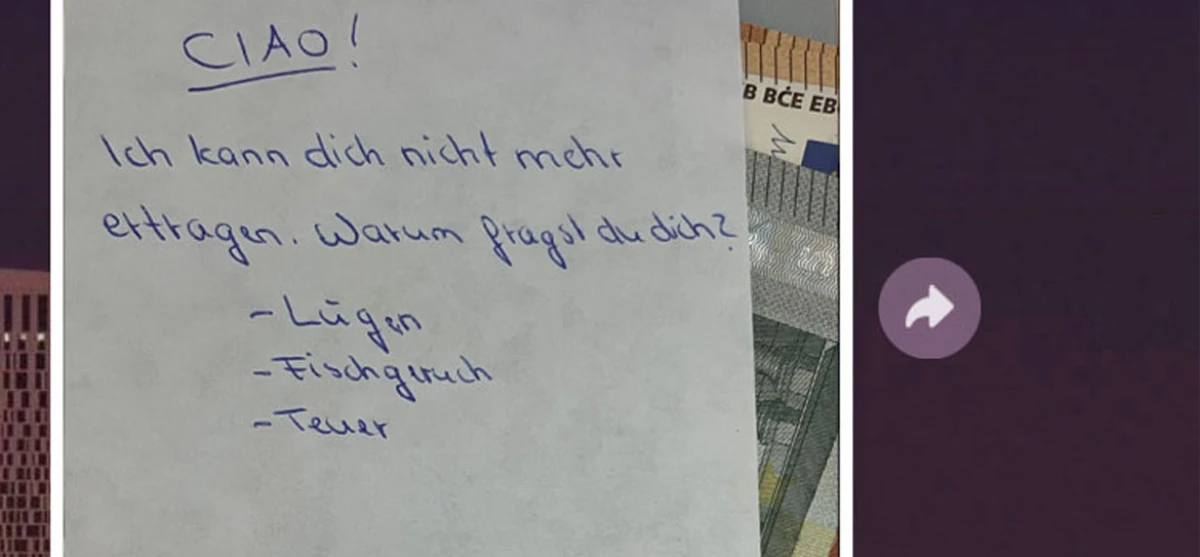 Die Trennung via WhatsApp und Zettel