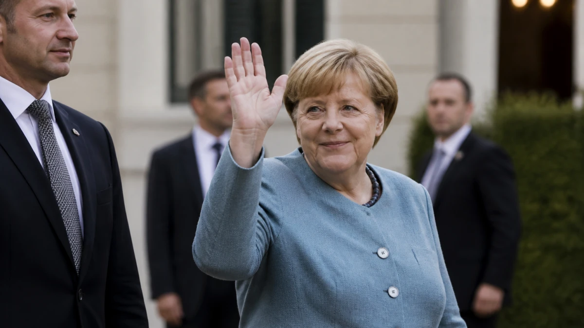 28-Jähriger Unbekannter malt Merkel fürs Kanzleramt