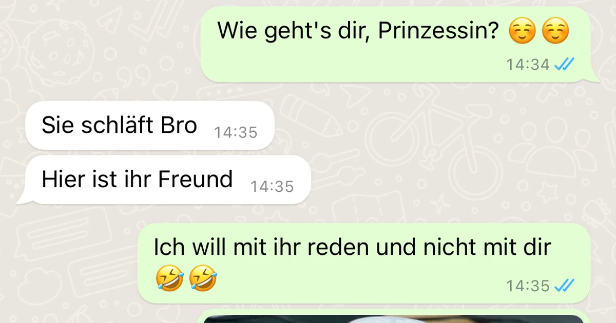 Plötzlich ist er am Handy