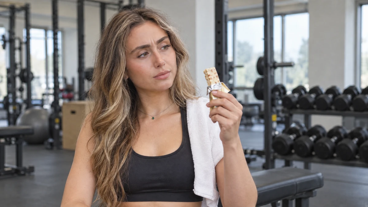 Nadja Osmanovic findet Proteinriegel nach dem Training enttäuschend