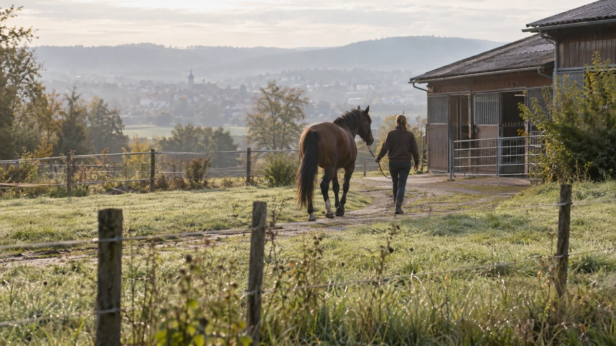 Reitanlage in Pfrondorf brennt – alle 47 Pferde gerettet