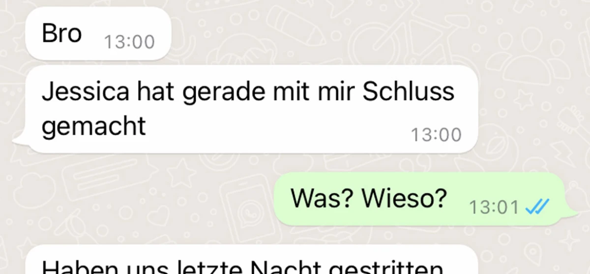 Er hat die Wahrheit über seine Freundin herausgefunden