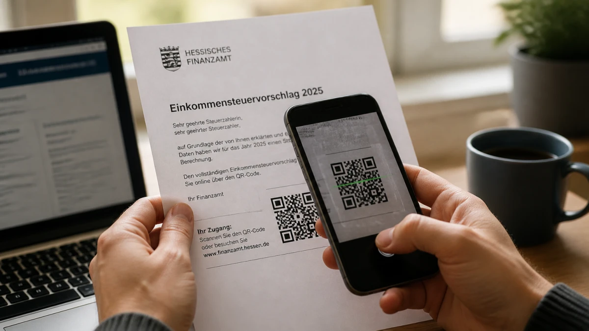 212.000mal Post vom Finanzamt: Hessen schickt fertige Steuererklärungen