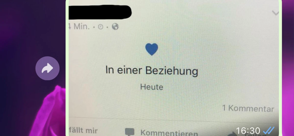 Plötzlich ist sie in einer Beziehung