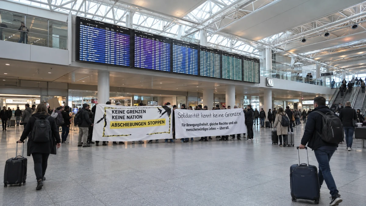Hunderte protestieren an Flughäfen gegen Abschiebungen nach Kabul