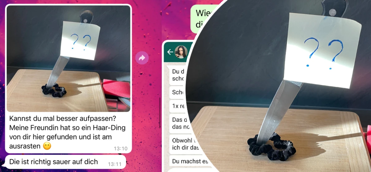 Den Haargummi hätte sie nie finden dürfen
