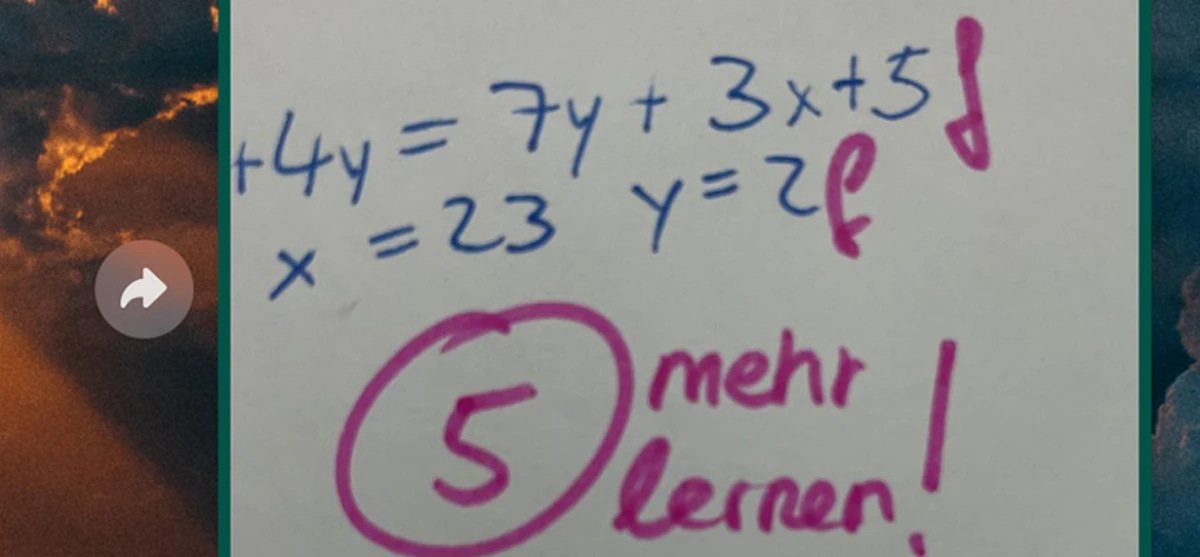 Sie braucht unbedingt diese bessere Note