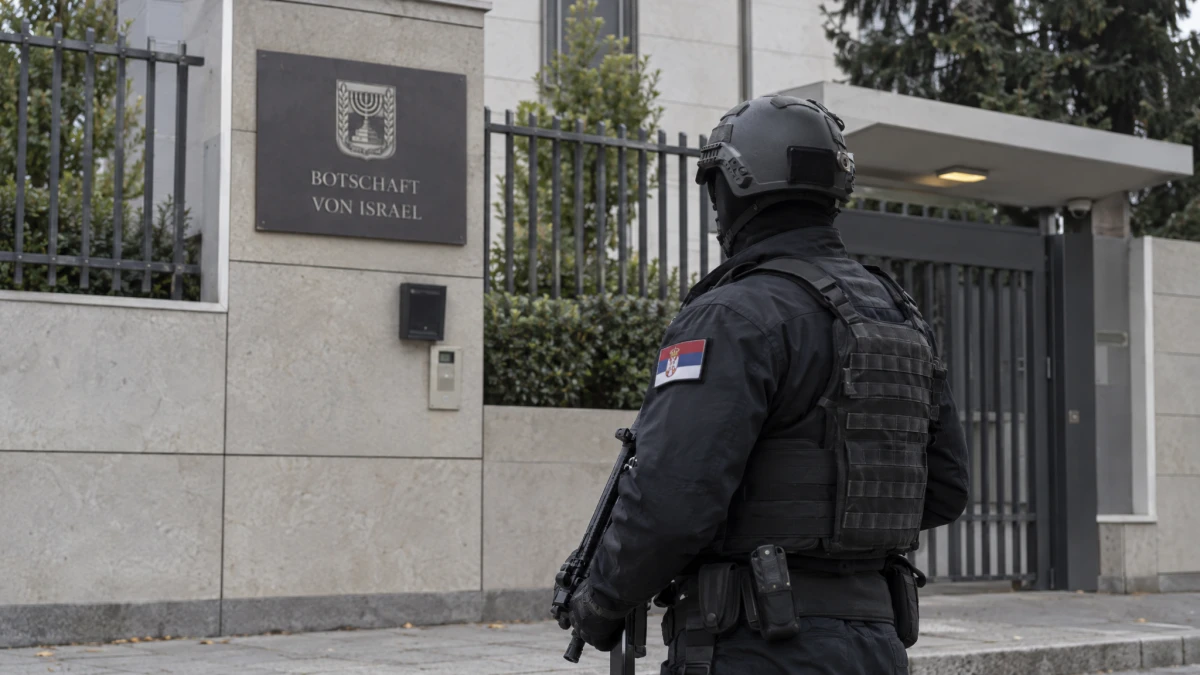 Angreifer sticht vor israelischer Botschaft in Belgrad auf Gendarmen ein