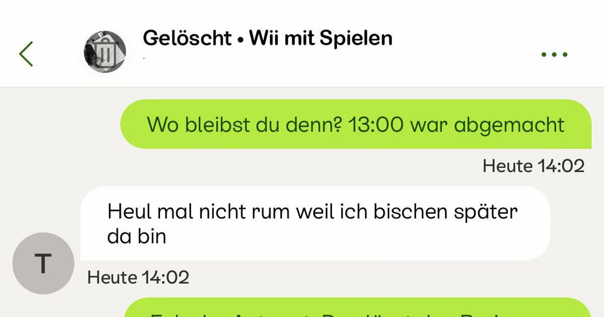 Er lässt ihn einfach mal warten