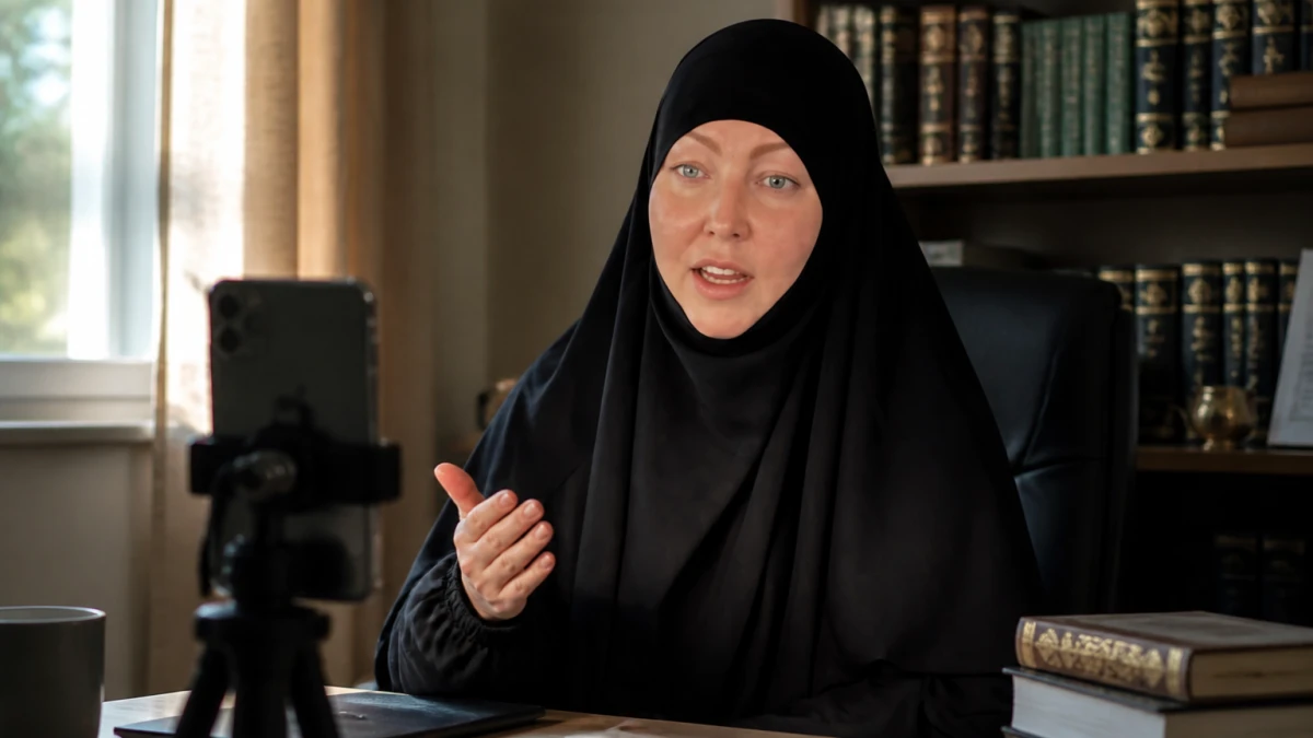 Hamas-Symbol verbreitet: Durchsuchung bei salafistischer Influencerin Hanna Hansen
