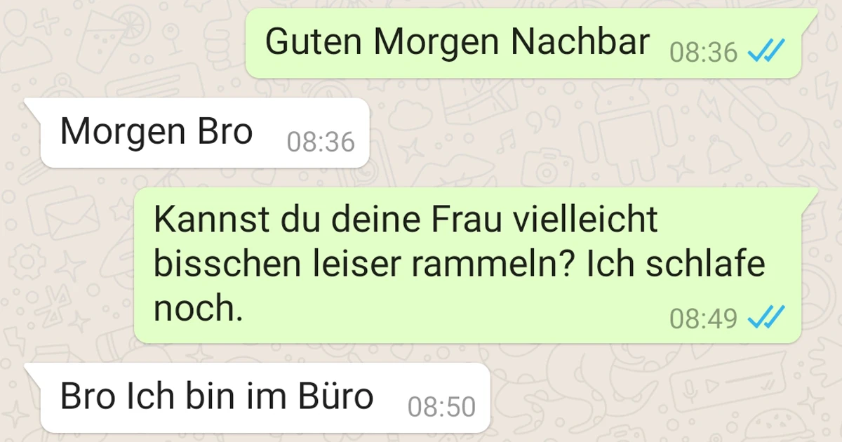 Der Nachbar ist ein wahrer Freund