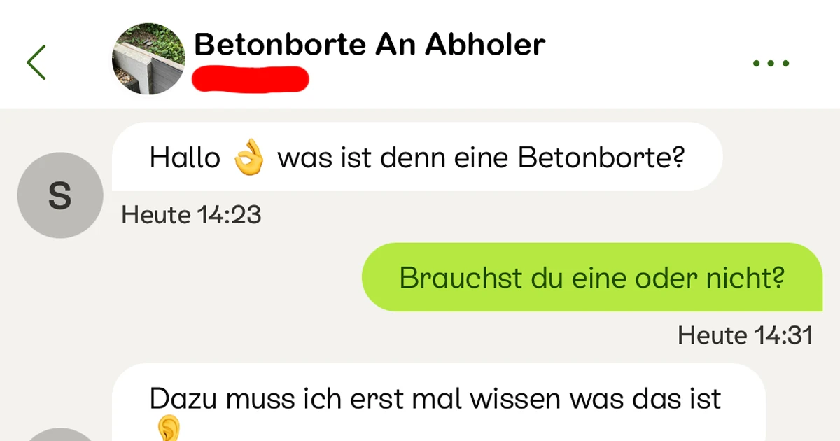 Er wollte nur Betonborte loswerden