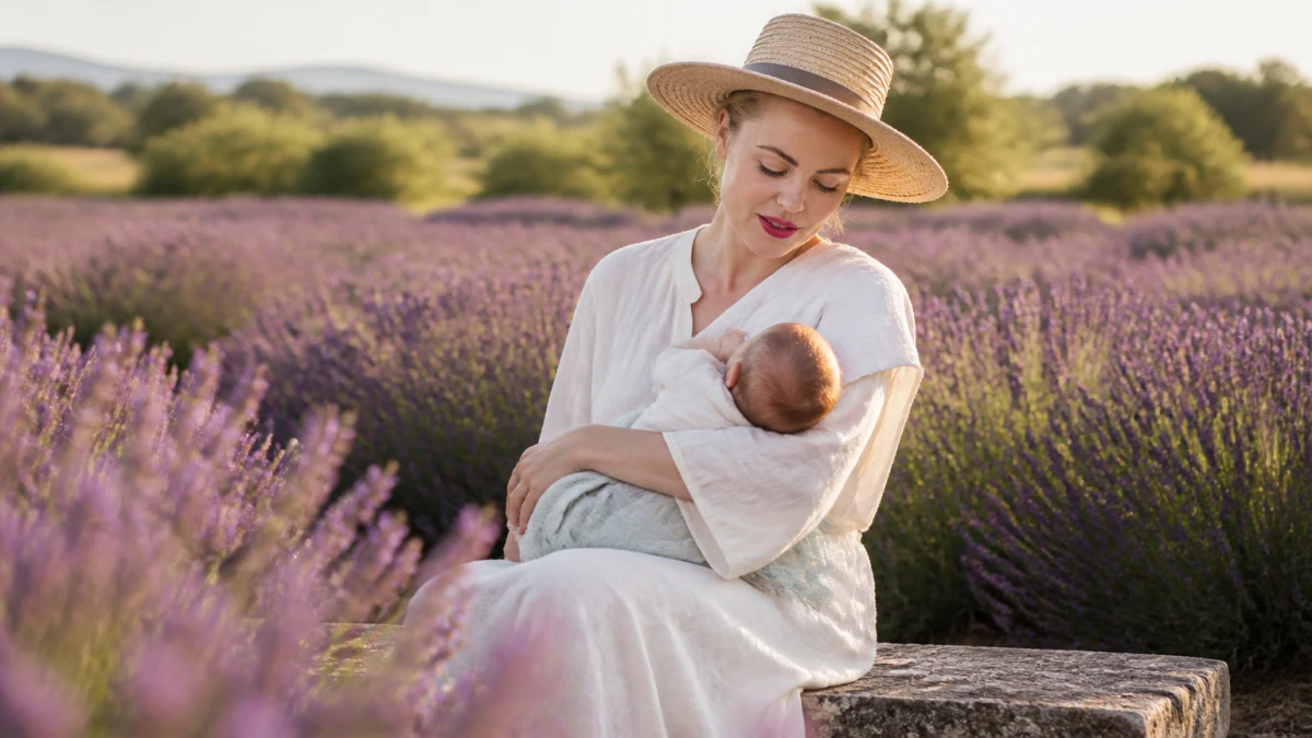 Mit 49 heimlich zum vierten Mal Mutter: Melissa Georges Baby-Stillfoto enthüllt Familienzuwachs