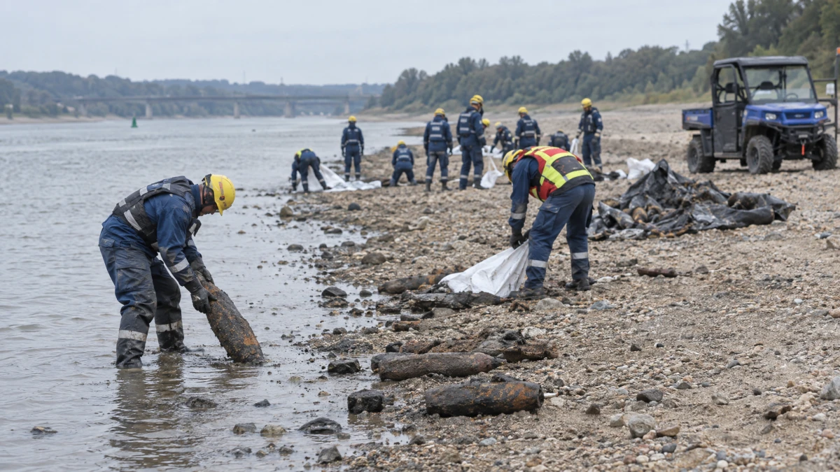 Reul warnt vor tödlicher Weltkriegsmunition im Rhein
