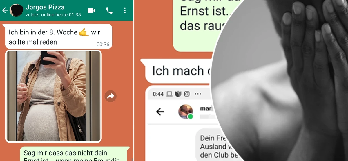 Sie ist in der 8. Woche und es wird ernster