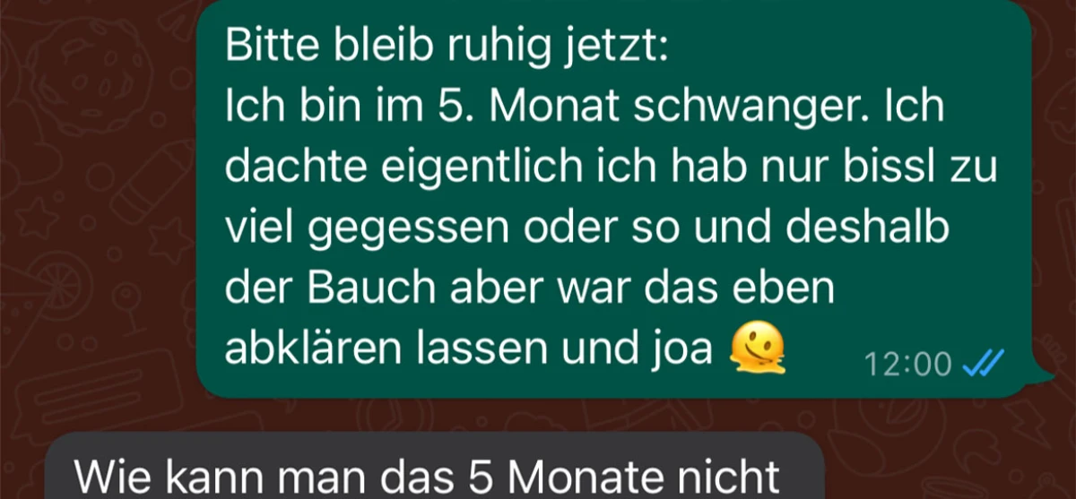 Im 5. Monat ohne etwas zu merken