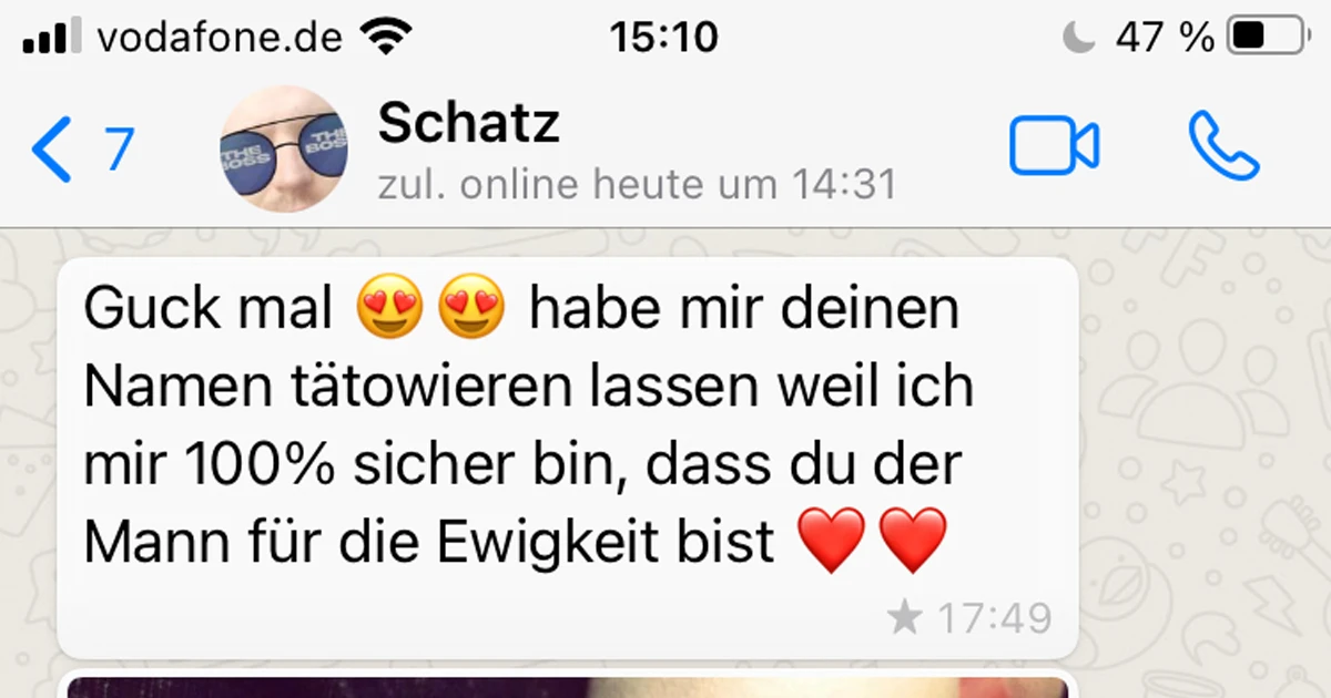 Namens-Tattoos sind für die Ewigkeit