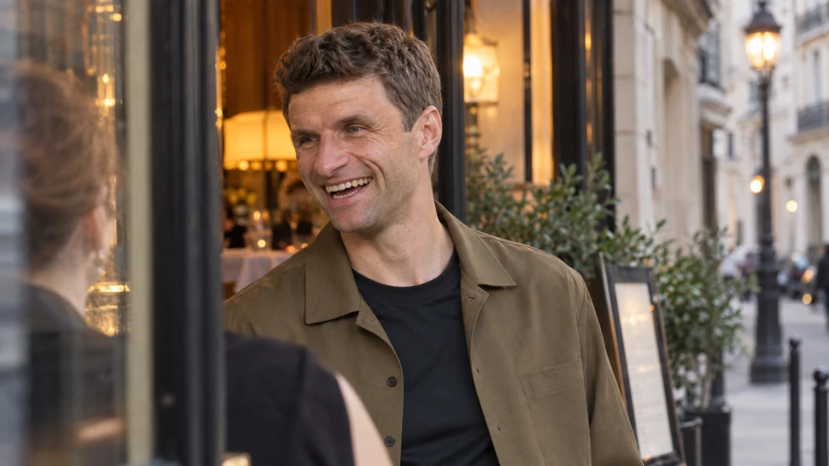 Thomas Müller und Eve Rose Bitbol treten erstmals öffentlich auf