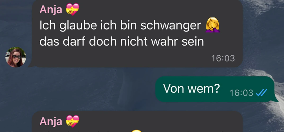 Wenn du vergisst, dass sie in der Gruppe ist