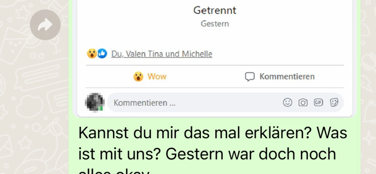 Gut, dass sie sich getrennt hat
