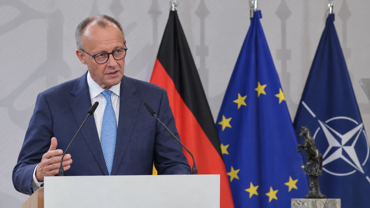 Merz warnt in Münster vor russischen Raketen auf deutsche Städte