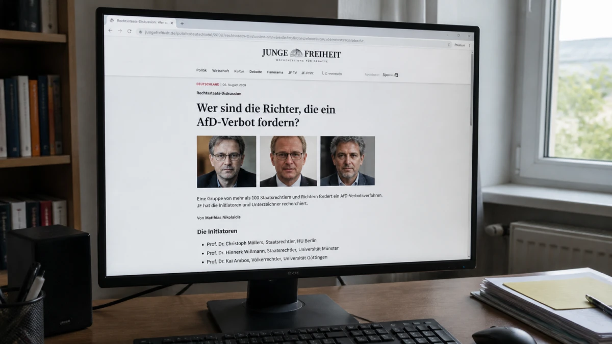 Junge Freiheit nennt 51 Richter und 7 Staatsanwälte beim Namen
