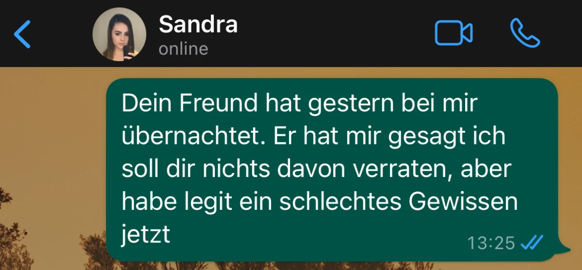 Immerhin ist sie ehrlich