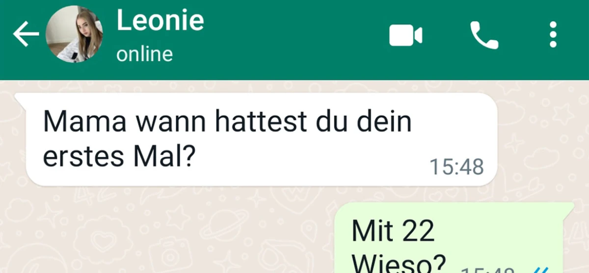 Mama stellt die wichtigen Fragen